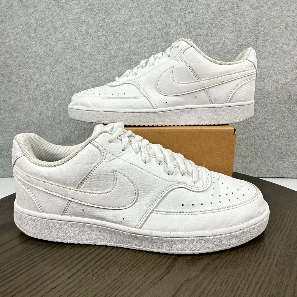 Nike Court Vision Low Next Nature Shoes Mens 12 White DH2987-100